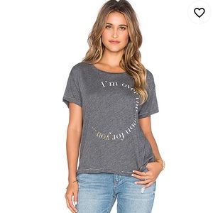 Sundry Over the Moon Grey Tee Shirt Size 1